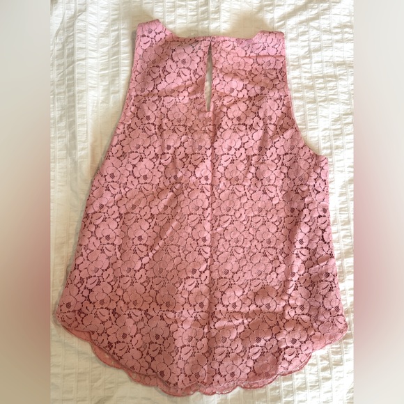 Talula Pink Lace Tank - Picture 2 of 3